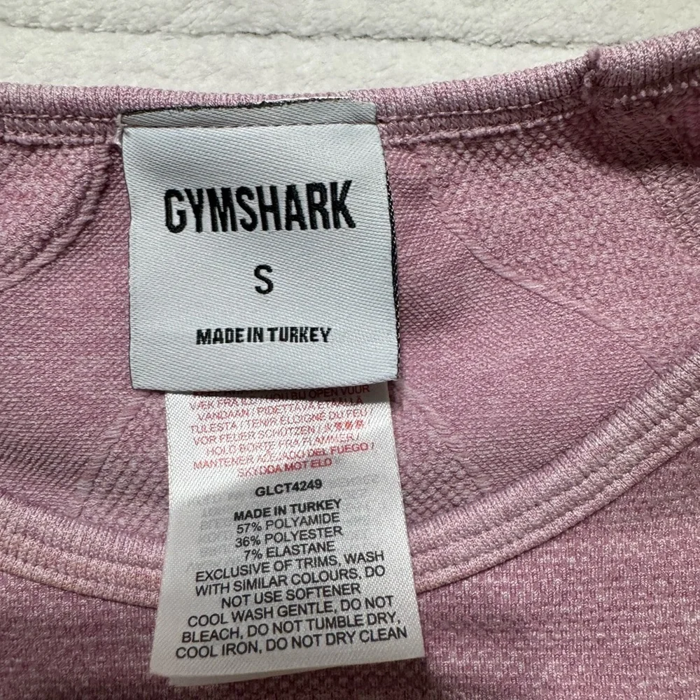 Gymshark Dusty Pink Long Sleeve Crop Top - Picture 2 of 5